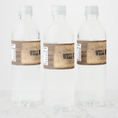 Western Cowboy waterflesje label Waterfles Etiket (Flessen)