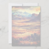 Western Cowboy Waterverf Stijl Verjaardagsfeest Kaart (Achterkant)