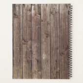 Western Cowboy Weathered Barn Wood Hoefijzer Planner
