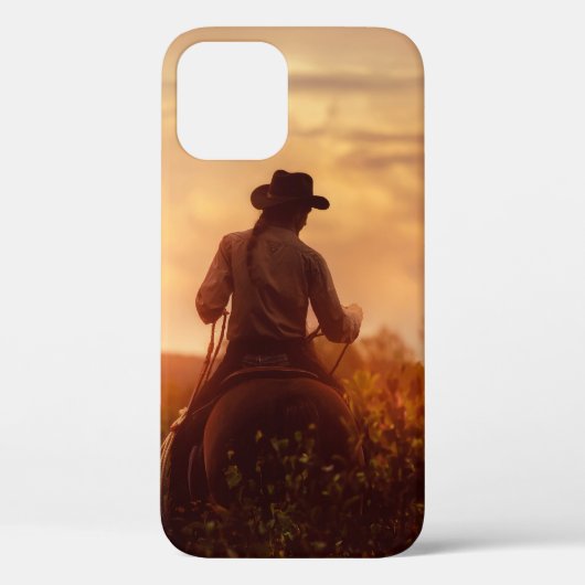  western cowboyportret Case-Mate iPhone case (Achterkant)