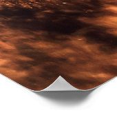 Western - cowboyportret met Amerikaanse vlag Poster (Hoek)