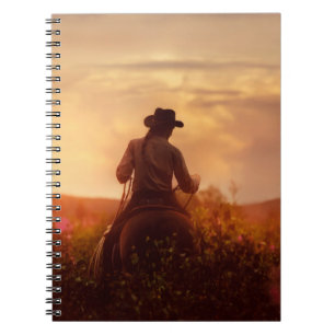 western cowboyportret notitieboek