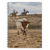 Western Cowboys with Longhorn Cattle Notitieboek (Voorkant)