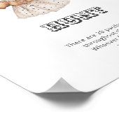 Western Cowgirl Baby shower Fopspeen Hunt Poster (Hoek)