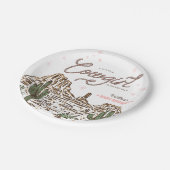 Western Cowgirl Baby shower Papieren Bordje (Gekanteld)