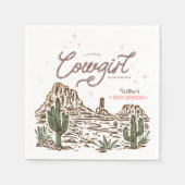 Western Cowgirl Baby shower Servet (Voorkant)