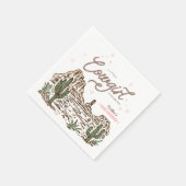 Western Cowgirl Baby shower Servet (Hoek)