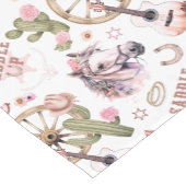 Western Cowgirl Baby shower Tafelloper – Roze (Hoek)