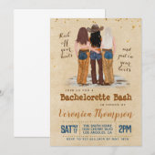 Western Cowgirl Bachelorette Vrijgezellenfeest Kaart (Voorkant / Achterkant)