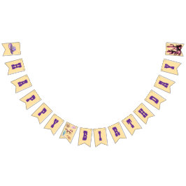 Western Cowgirl Birthday Vlaggetjes