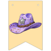 Western Cowgirl Birthday Vlaggetjes (Eerste vlag)