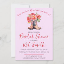 Western Cowgirl Boots and Flowers Vrijgezellenfees