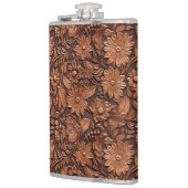 Western Cowgirl Bruin Bloemen Heupfles (Links)