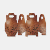 Western cowgirl bruin zwart bedankdoosjes (Uitgevouwen)