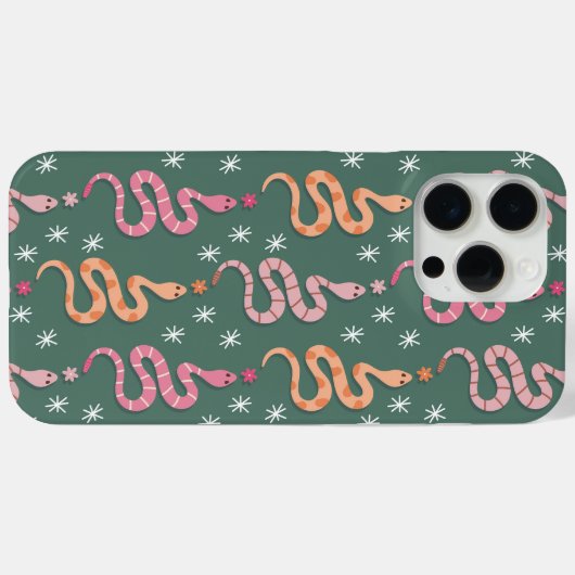 Western Cowgirl Desert Snakes Pattern Case-Mate iPhone Case (Achterkant (horizontaal))