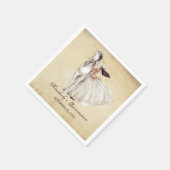  Western Cowgirl en Paard Quinceanera Servet (Hoek)