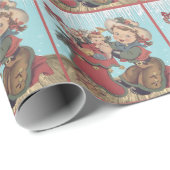  Western Cowgirl Kind en kerst kous Cadeaupapier (Rol Hoek)