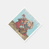  Western Cowgirl Kind en kerst kous Servet (Hoek)