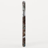 Western Cowgirl Koeienhuid bruin leder Case-Mate iPhone Case (Achterkant/rechts)