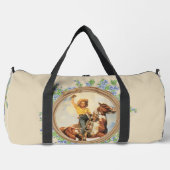  Western cowgirl paard met touwbloemen Plunjezak (Voorkant)