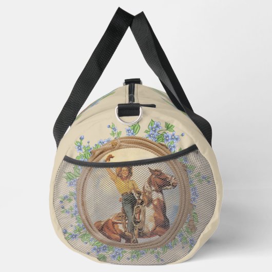 Western cowgirl paard met touwbloemen Plunjezak (Rechts)