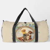  Western cowgirl paard met touwbloemen Plunjezak (Achterkant)