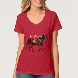 Western Cowgirl Paard T-shirt