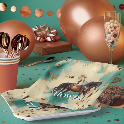 Western Cowgirl Papieren Bordje (Multi)