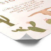 Western Cowgirl Party Custom Sign Poster (Hoek)