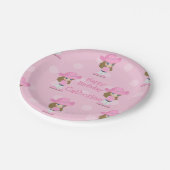 Western Cowgirl Party Roze Papieren Bordje (Gekanteld)