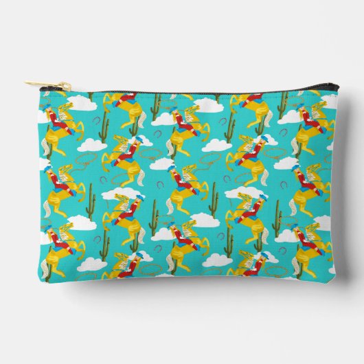 Western Cowgirl Retro Patterned Etui (Voorkant)