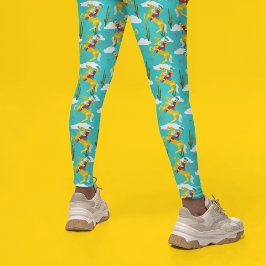 Western Cowgirl Retro Patterned Leggings