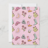 Western Cowgirl Rodeo hand getekend Verjaardag Kaart (Achterkant)