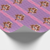 Western Cowgirl Rodeo Princess 1 Gepersonaliseerd Cadeaupapier (Hoek)