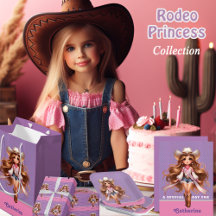 Western Cowgirl Rodeo Princess 1 Gepersonaliseerd