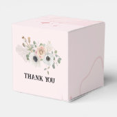 Western Cowgirl Roze Laarzen Petten Custom Bedankdoosjes (Achterkant)