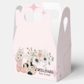 Western Cowgirl Roze Laarzen Petten Custom Bedankdoosjes (Geopend)