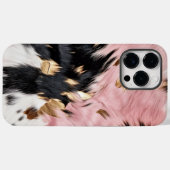 Western cowgirl roze zwart wit goud Case-Mate iPhone case (Achterkant (horizontaal))