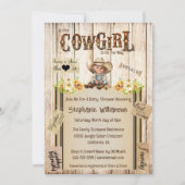 Western cowgirl rustiek scrapbooking dagboek bloem kaart (Voorkant)