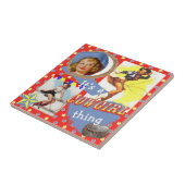  Western Cowgirl Thing Tegeltje (Zijkant)