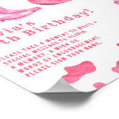 Western Cowgirl Time Capsule 1st birthday Poster (Hoek)