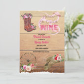 Western Cowgirl | Uitnodiging voor bendes (Staand voorkant)