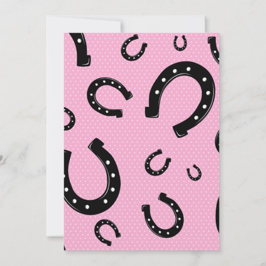 Western Cowgirl | Uitnodiging voor bendes (Achterkant)