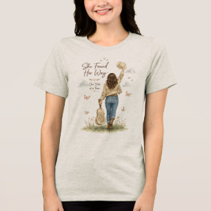 Western Cowgirl Waterverf T-Shirt