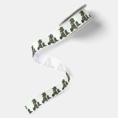 Western Craft of Gift Wrap Ribbon Cowboy Cross Satijnen Lint (Achterkant)
