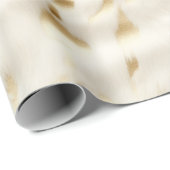 Western Cream Wit Goud Koeienhuid Cadeaupapier (Rol Hoek)