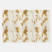 Western Cream Wit Goud Koeienhuid Inpakpapier Vel (Voorkant 2)