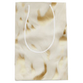 Western Cream Wit Goud Koeienhuid Medium Cadeauzakje (Voorkant)