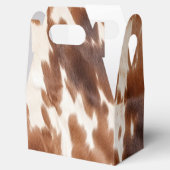 Western crème bruin Koeienhuid Bedankdoosjes (Geopend)