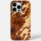 Western crème bruin Koeienhuid Case-Mate iPhone Case (Achterkant)
